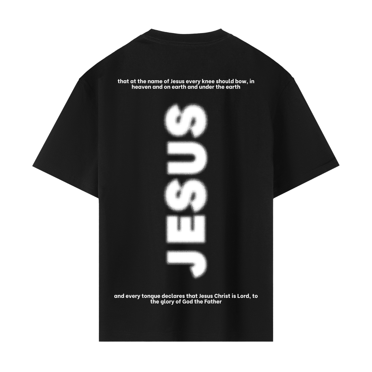 "Jesus" Heavyweight Tee - Black - Back