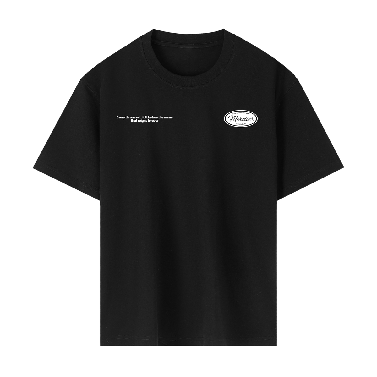 "Jesus" Heavyweight Tee - Black - Front