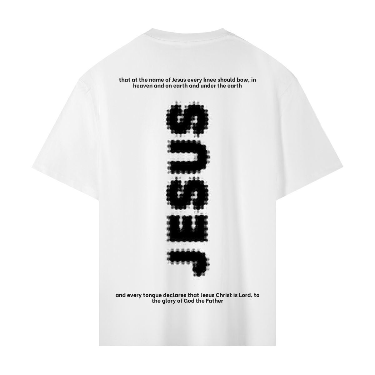 "Jesus" Heavyweight Tee - White - Back
