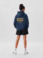 Receiver of Grace Oversized Fleece Hoodie - Navy Blue