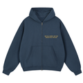 Receiver of Grace Oversized Fleece Hoodie - Navy Blue - Front